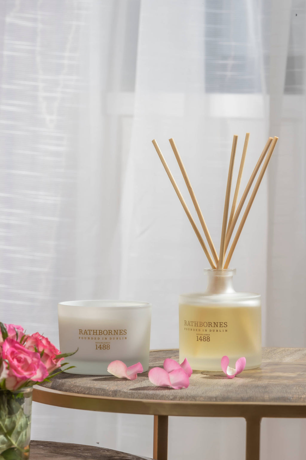 Dublin Tea Rose, Oud & Patchouli Scented Luxury Candle
