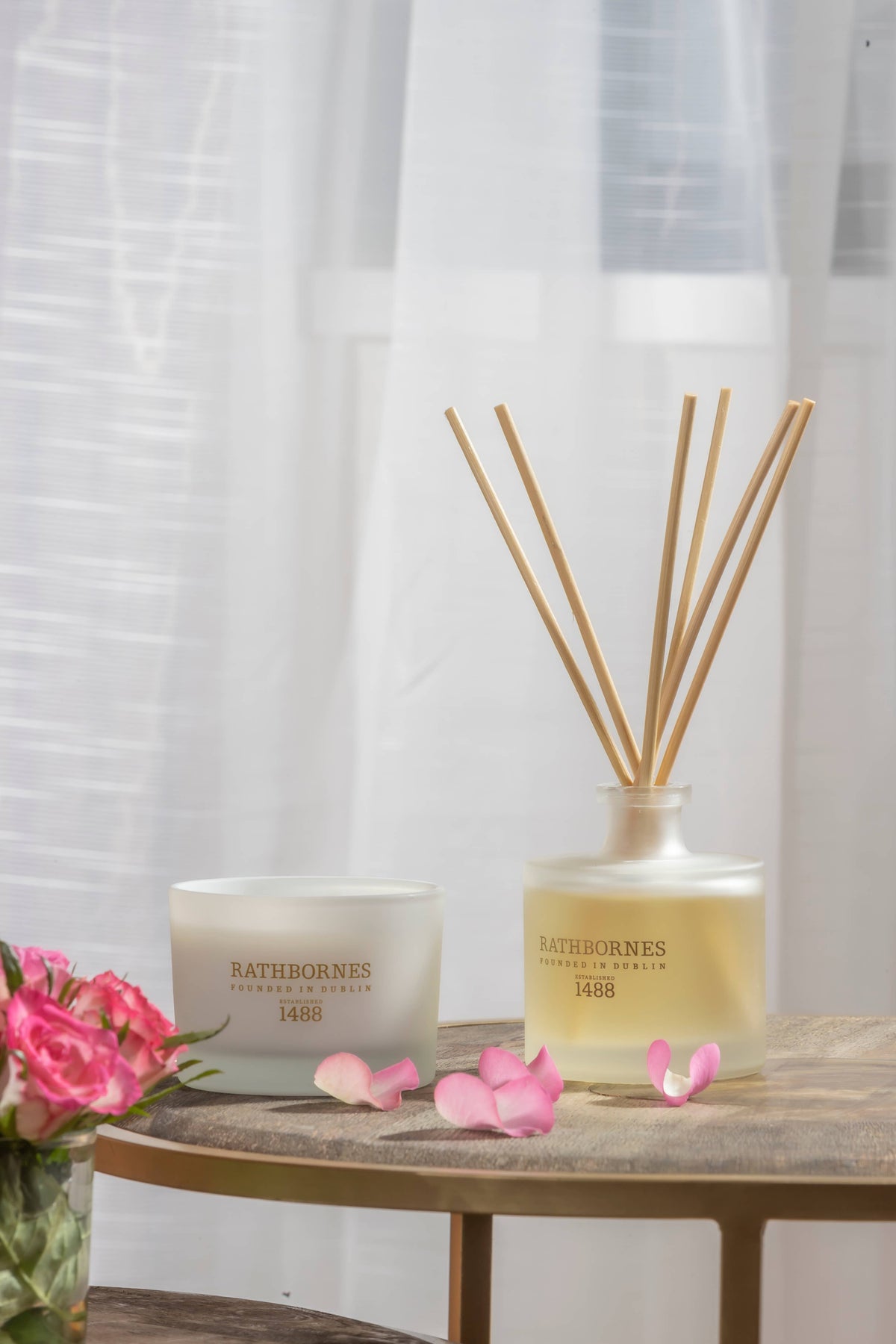 Dublin Tea Rose, Oud & Patchouli Scented Luxury Candle