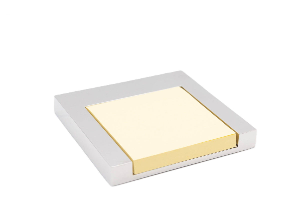 Silver Sticky Notepad Holder