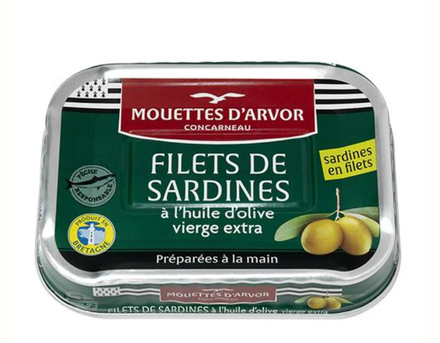 Mouettes d'Arvor Whole Sardines in Extra Virgin Olive Oil