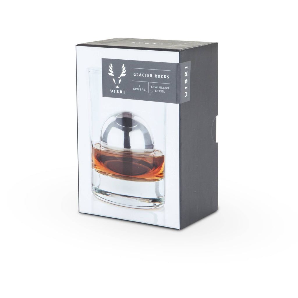 Glacier Rocks® Large Stainless Steel Whiskey Ball