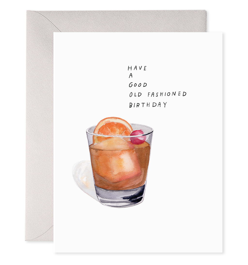 Old Fashioned Birthday Greeting Card