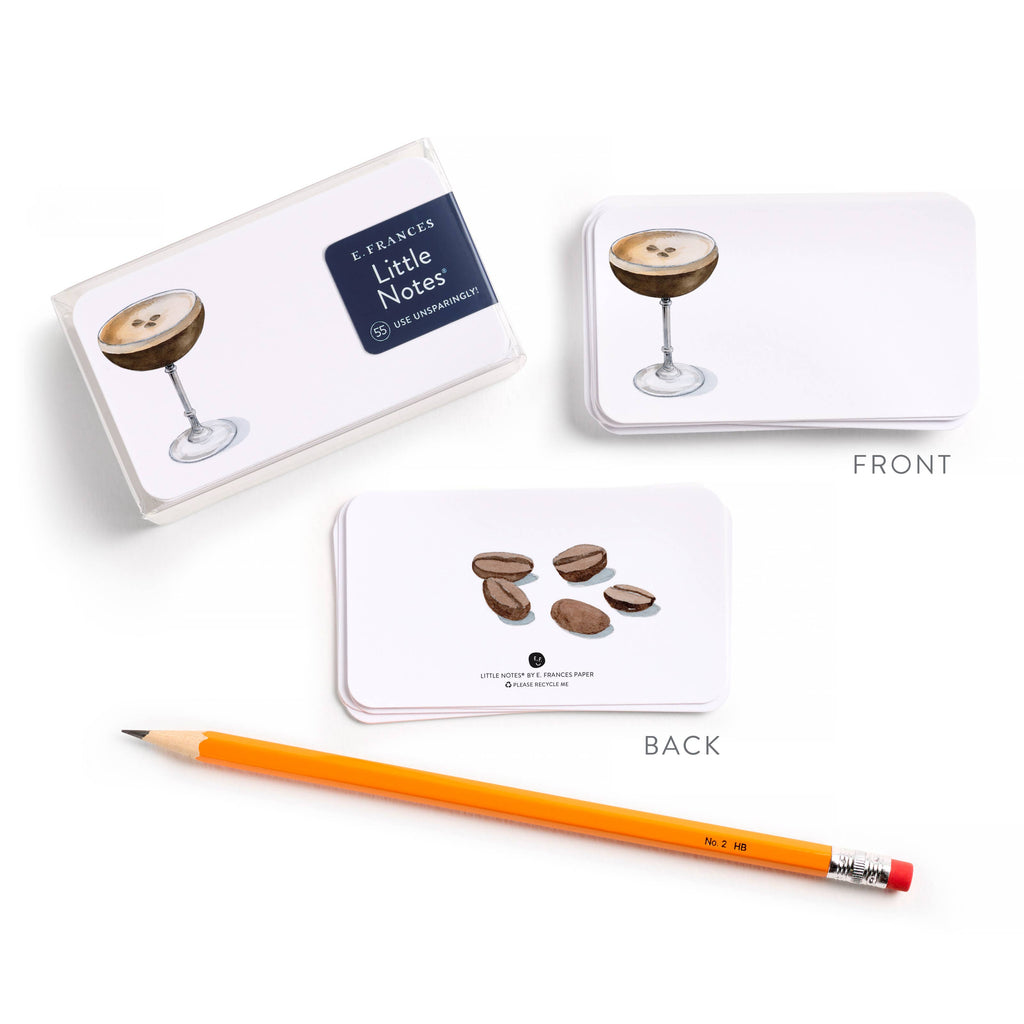 Espresso Martini Little Notes® – Notecards, Set of 55
