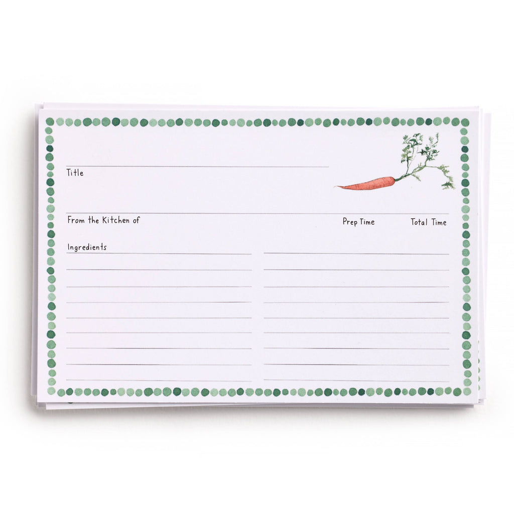 Farm to Table Recipe Card Set, 12 Cards