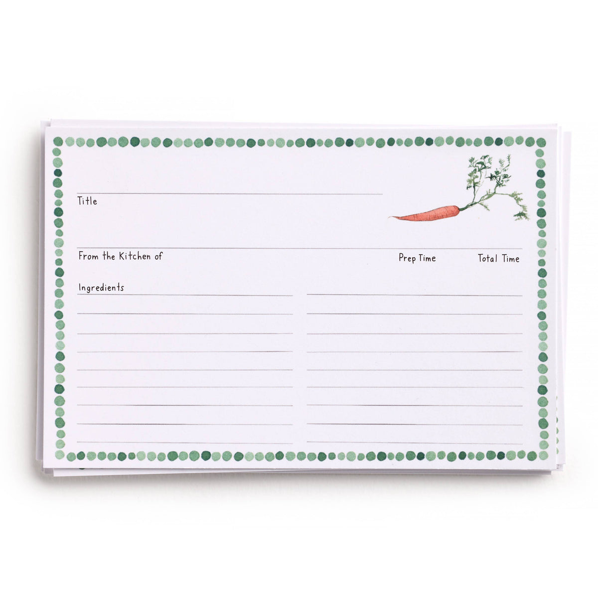 Farm to Table Recipe Card Set, 12 Cards
