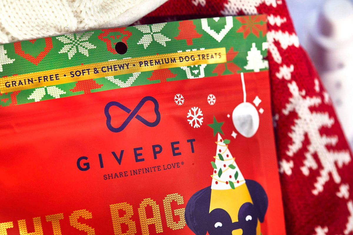 GivePet Pugly Sweater Party Holiday Dog Treat
