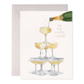 Champagne Tower Greeting Card