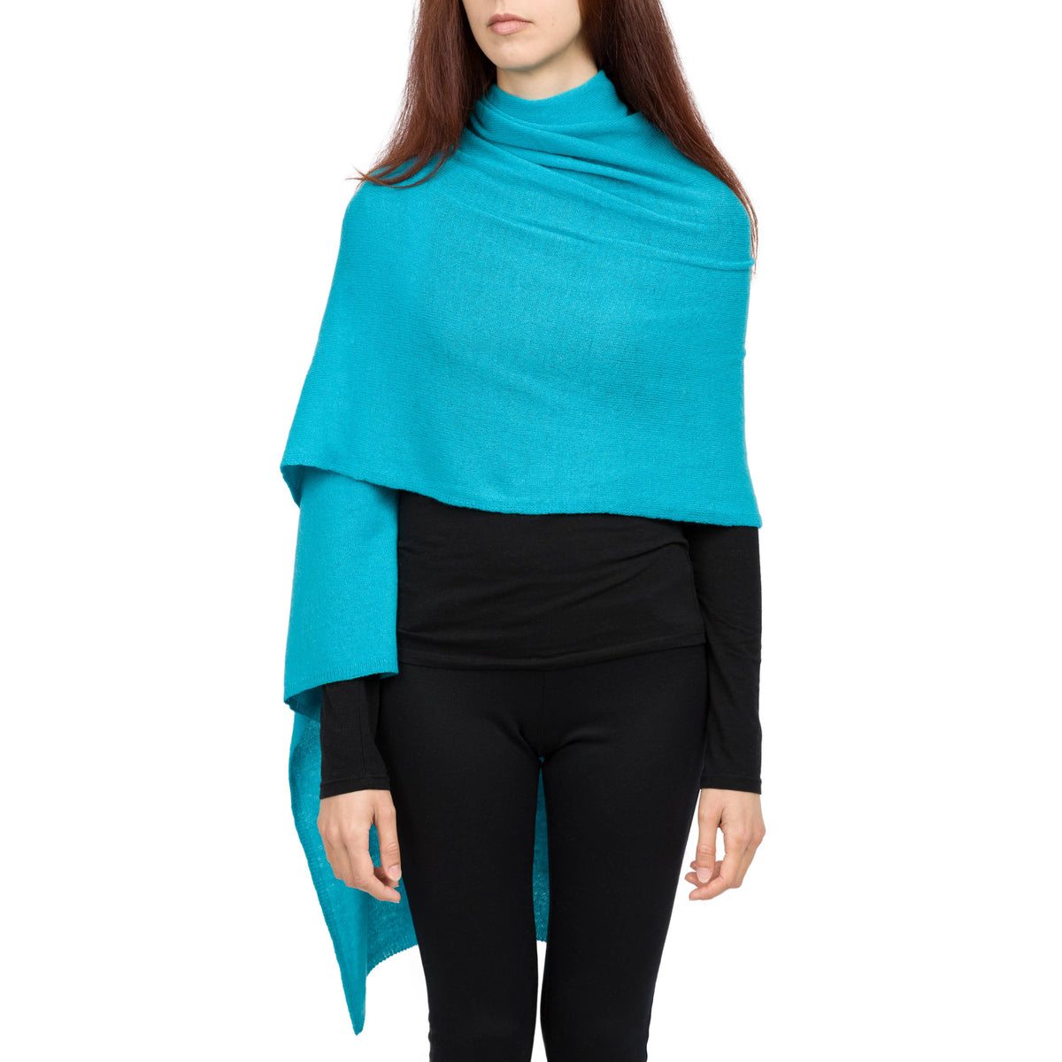 Benny Top - Classic pure cashmere stole for women: Rosa baby
