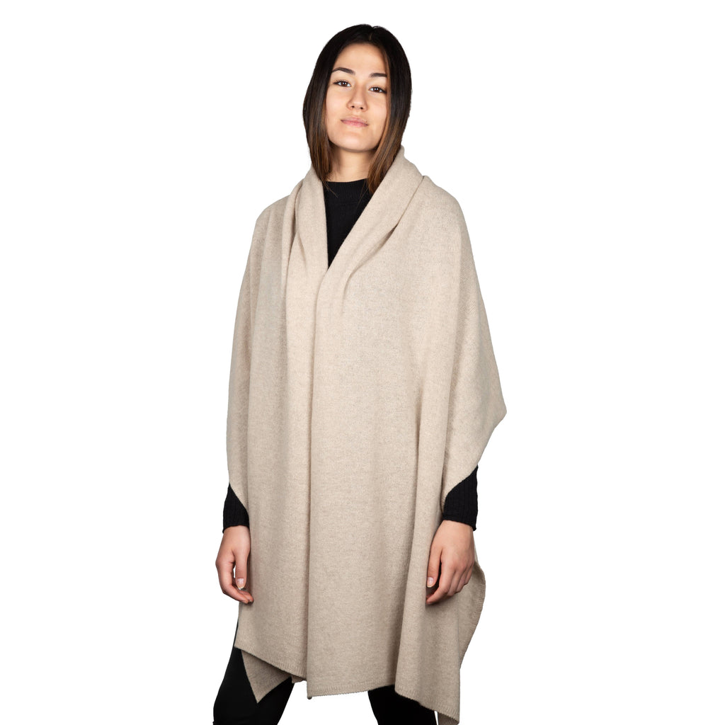Benny Top - Classic pure cashmere stole for women: Rosa baby