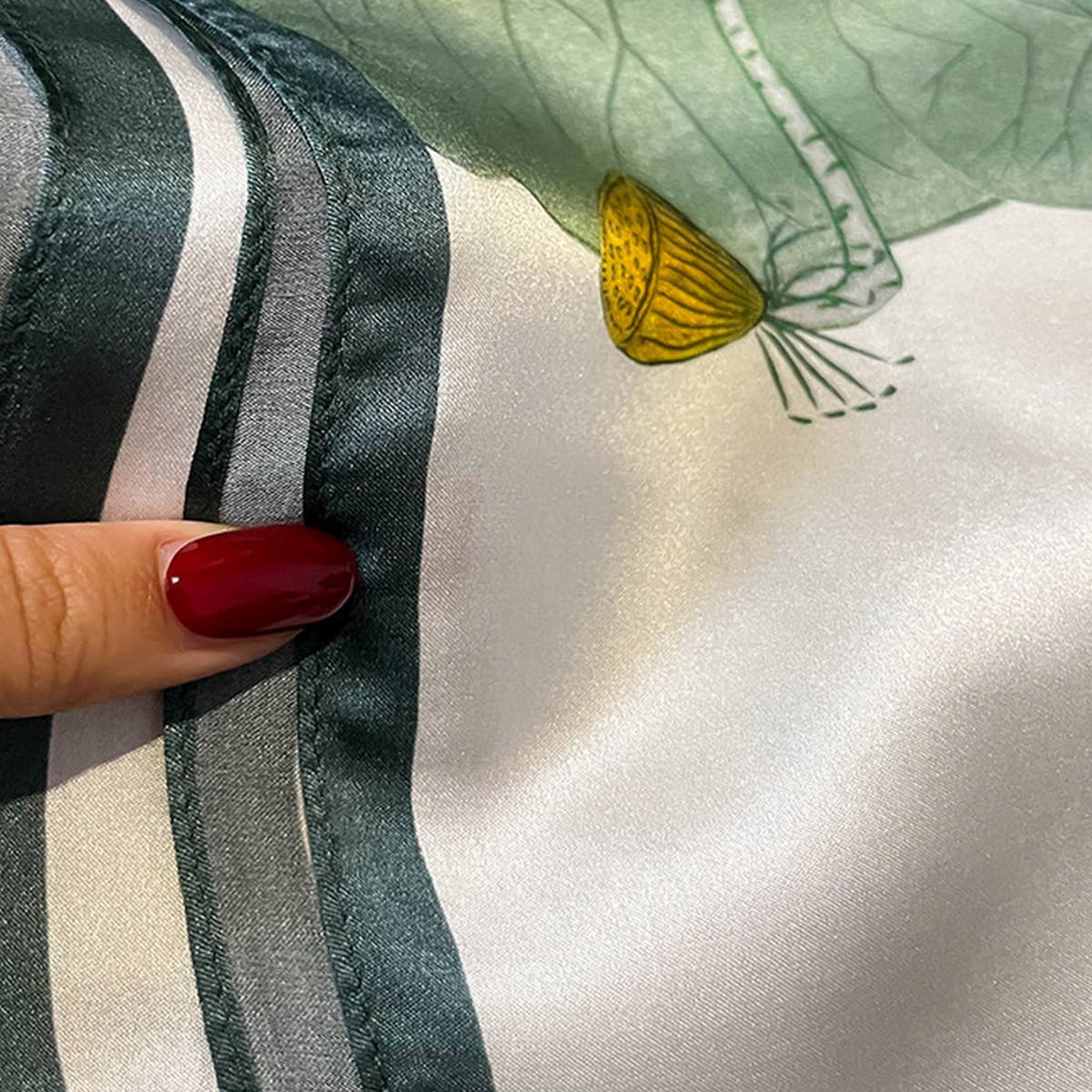 Silk Camellia Scarf - Versatile Sun Protection_CWASC0545