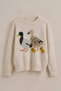 Mallard Duck Intarsia Knit Sweater