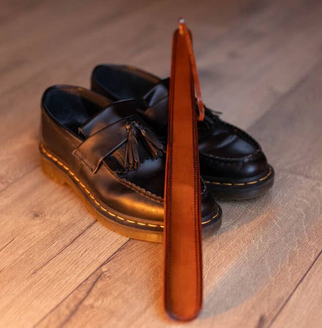 Cognac Leather Shoehorn