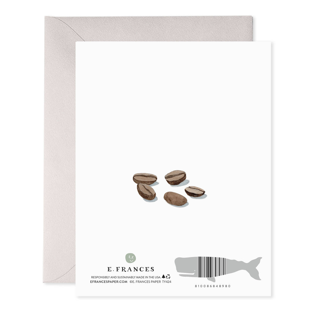 Espresso Thanks Greeting Card