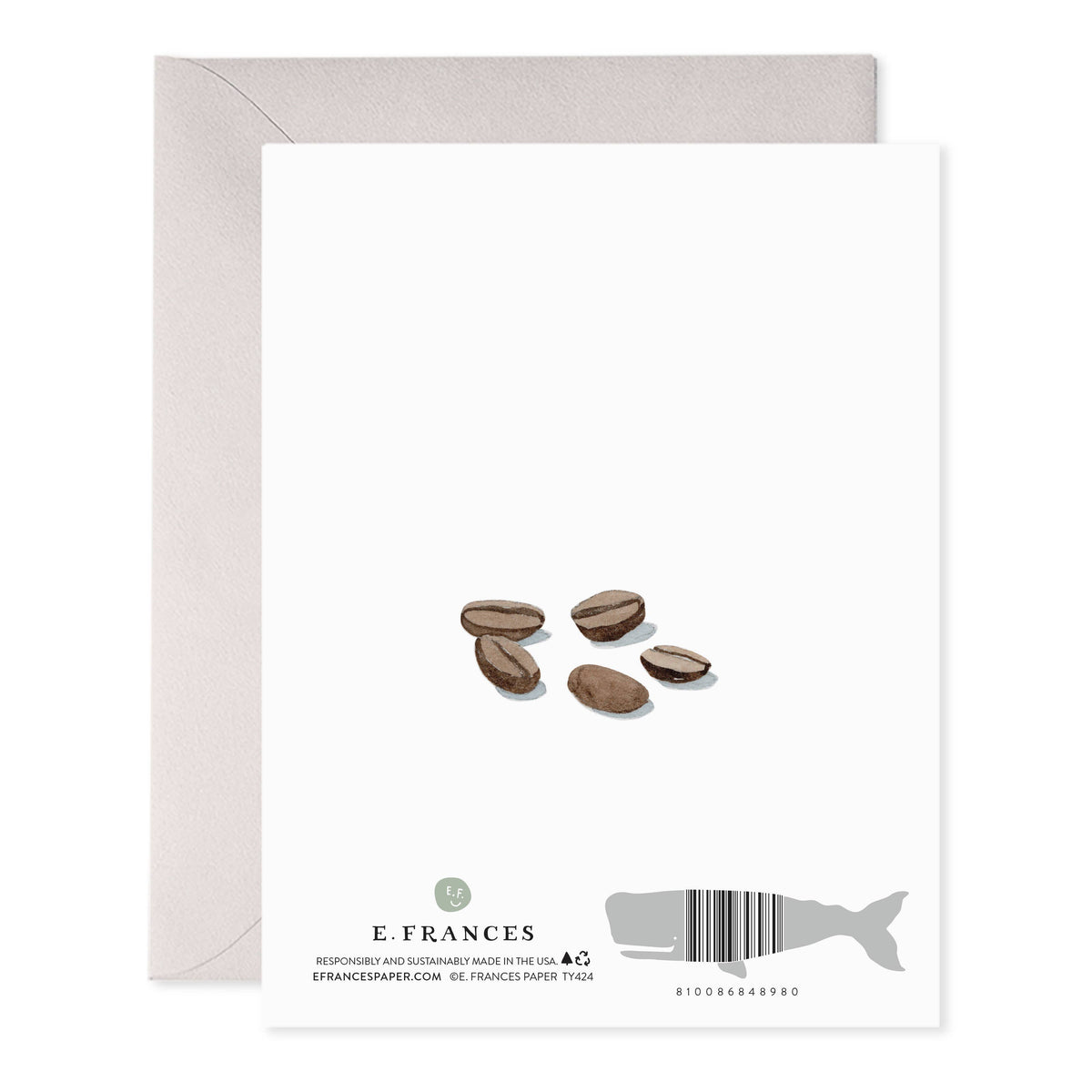 Espresso Thanks Greeting Card