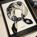 Silk Square Scarf - Mulberry Silk, Elegant Design_CWASC0536