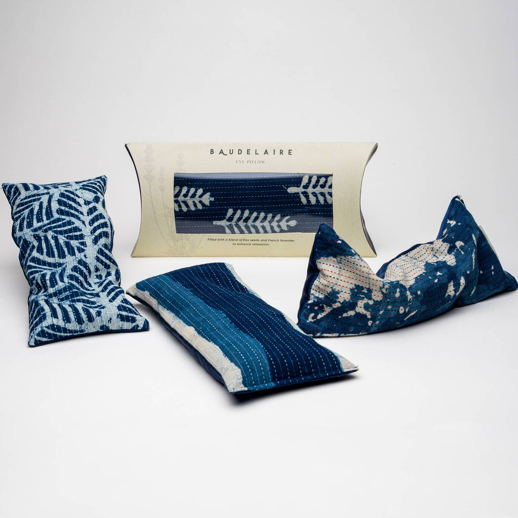 Indigo Palm Eye Pillow