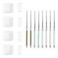 Mother of Pearl Chopsticks & Ceramic Bowls Set (4 Pairs)
