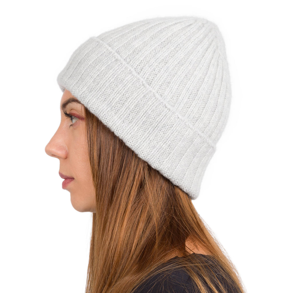 Len - Ribbed pure cashmere hat Unisex