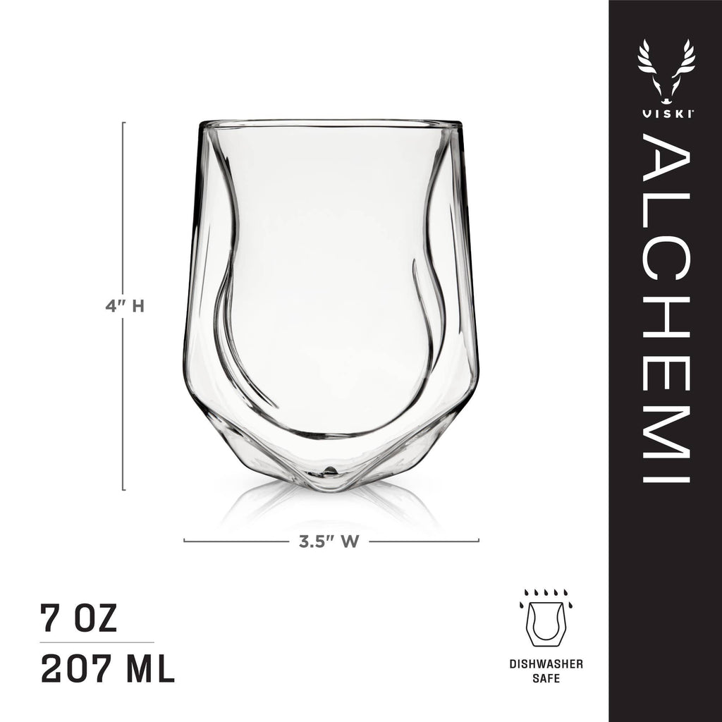 Alchemi™ Double Walled Aerating Tasting Glass Set of 2
