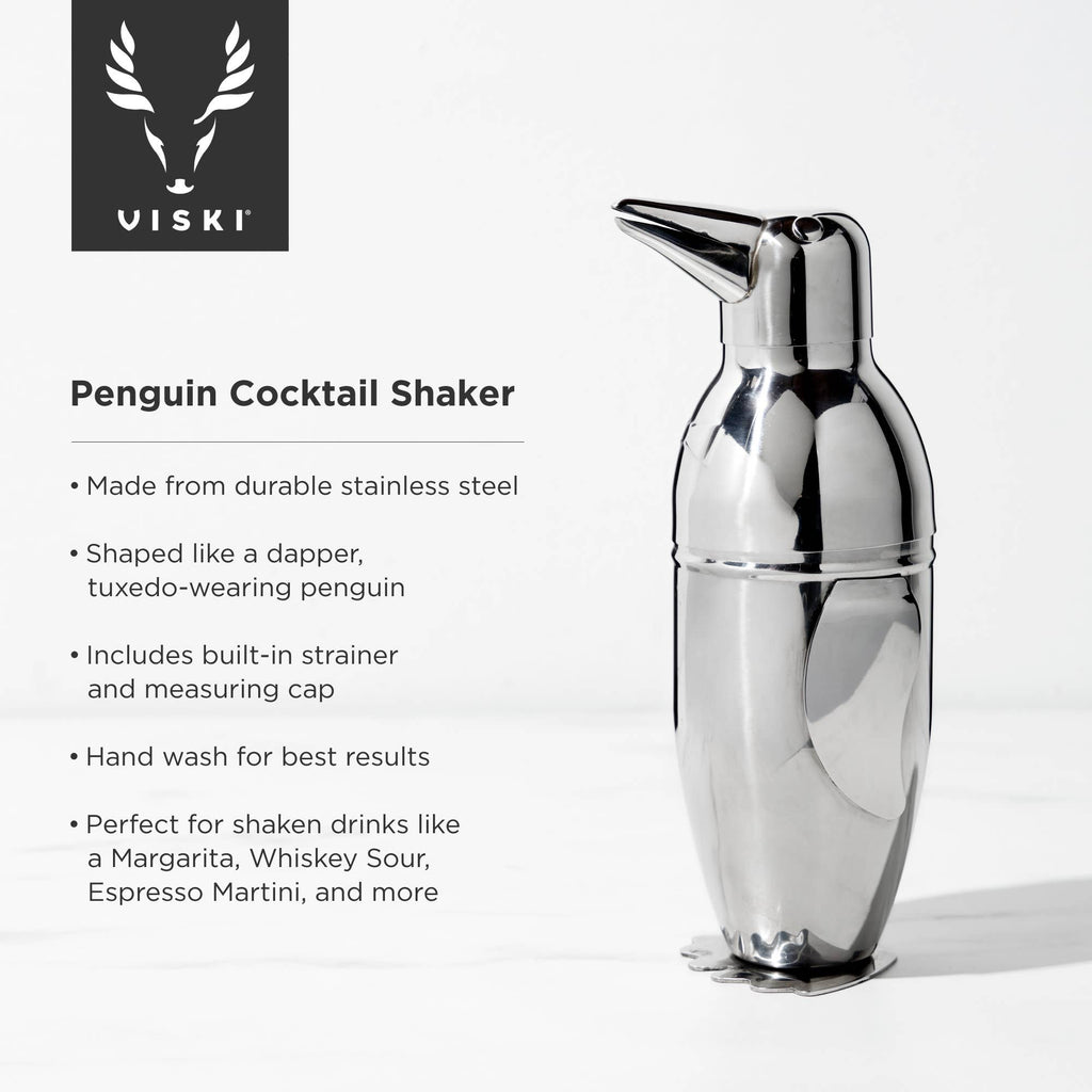 Irving™ Stainless Steel Penguin Cocktail Shaker