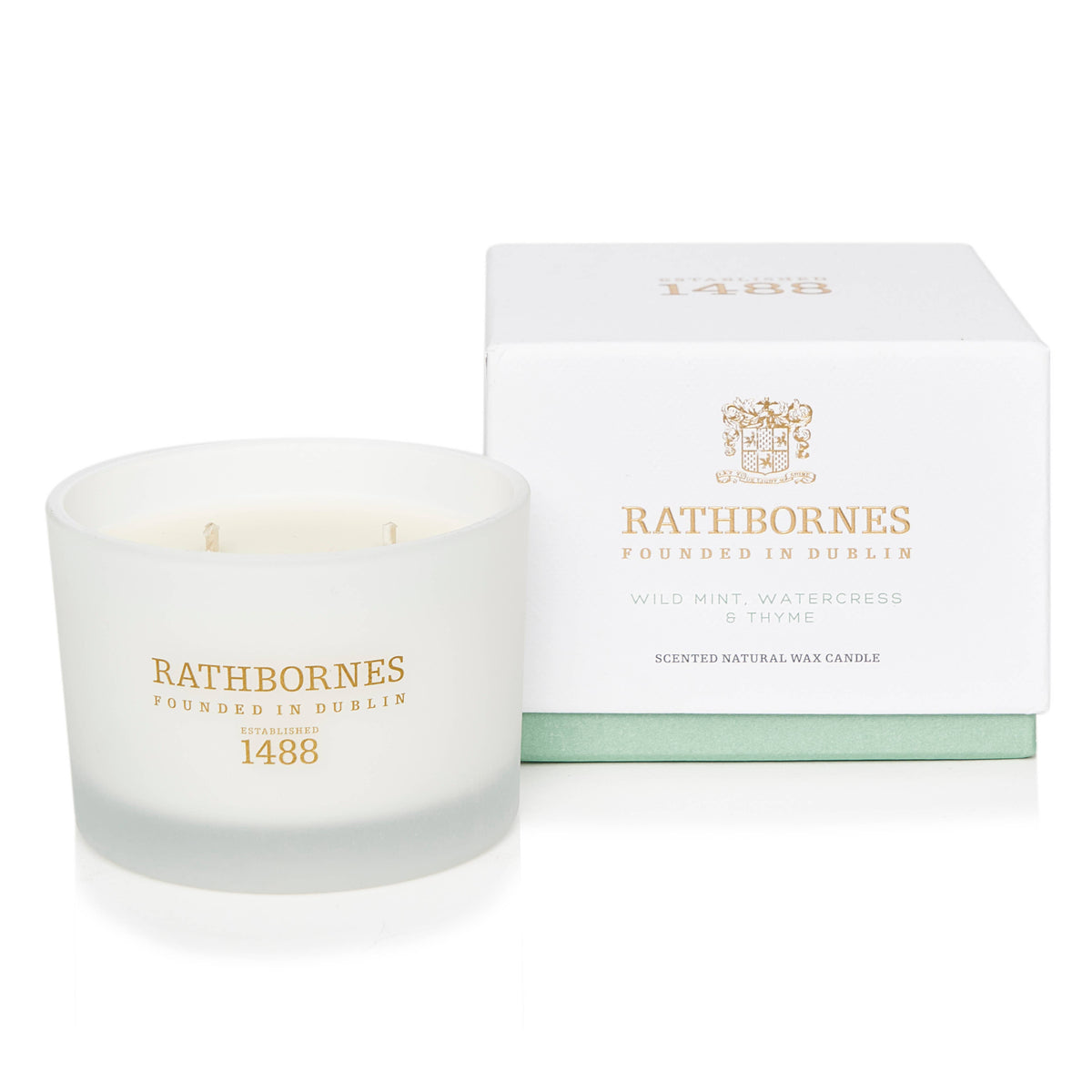 Wild Mint, Watercress & Thyme Scented Classic Candle