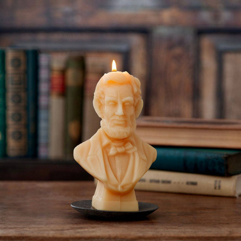Abraham Lincoln Candle – 100% Beeswax – 6” Handcrafted