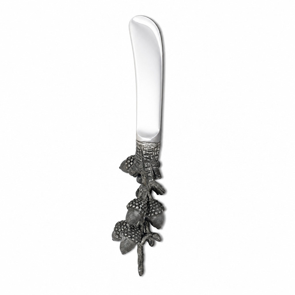 Pewter Acorn & Oak Leaf Handle Spreader