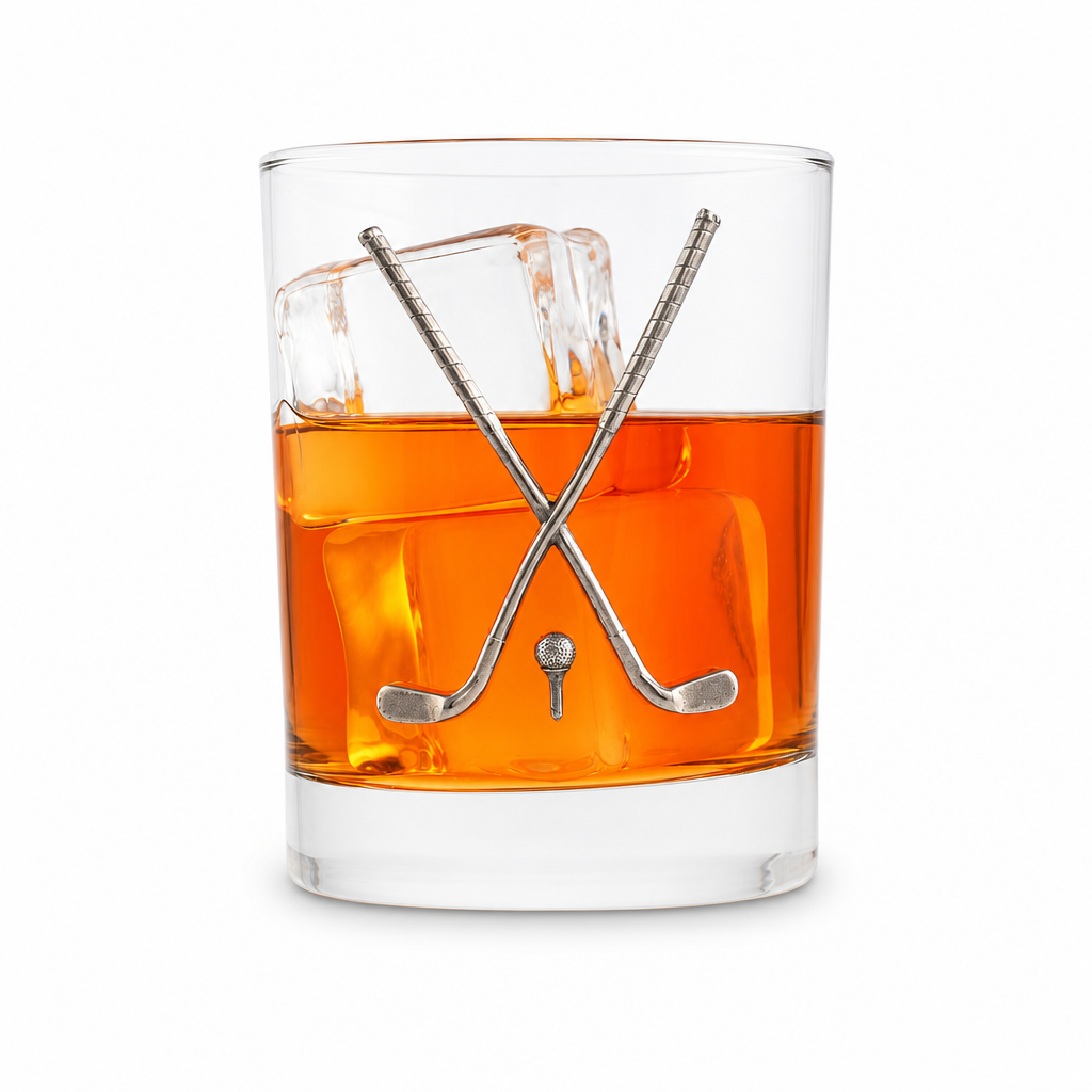 Golf Club Double Old Fashioned Glass
