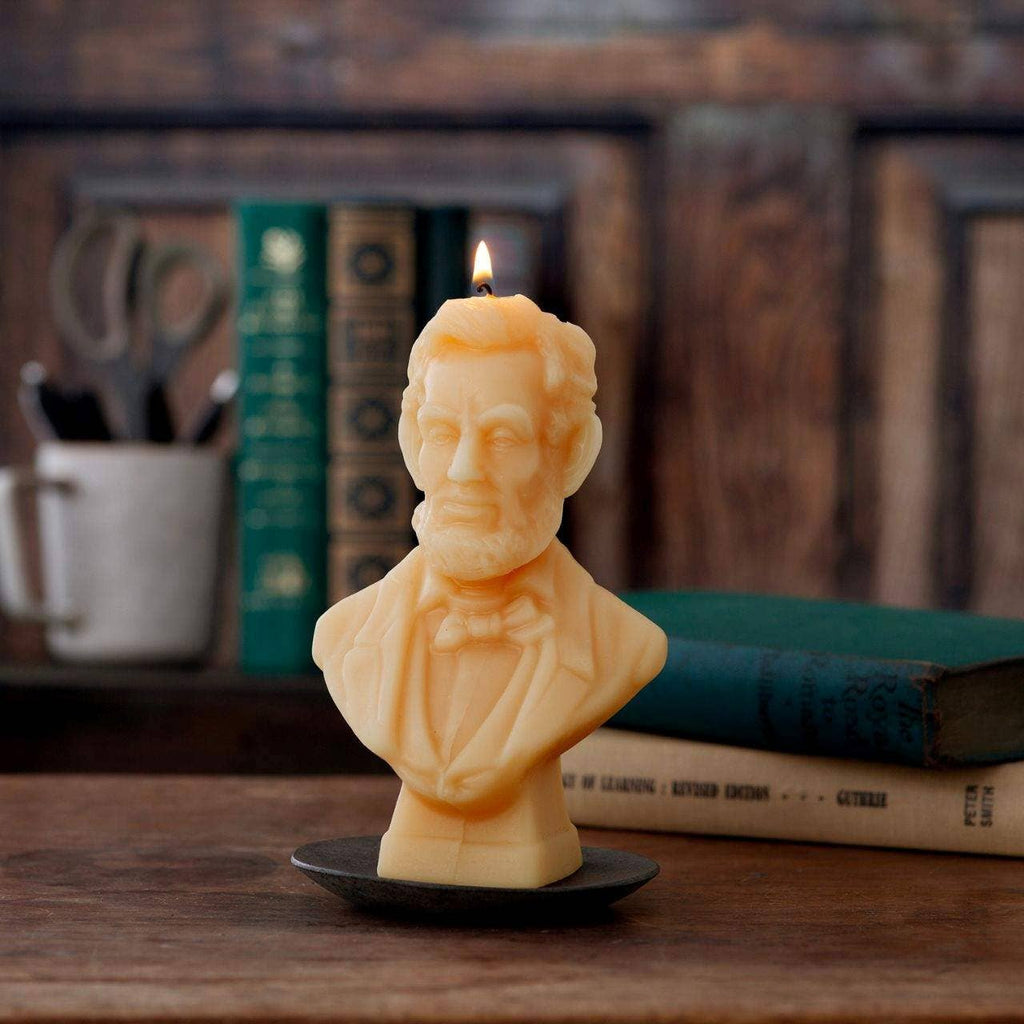 Abraham Lincoln Candle – 100% Beeswax – 6” Handcrafted