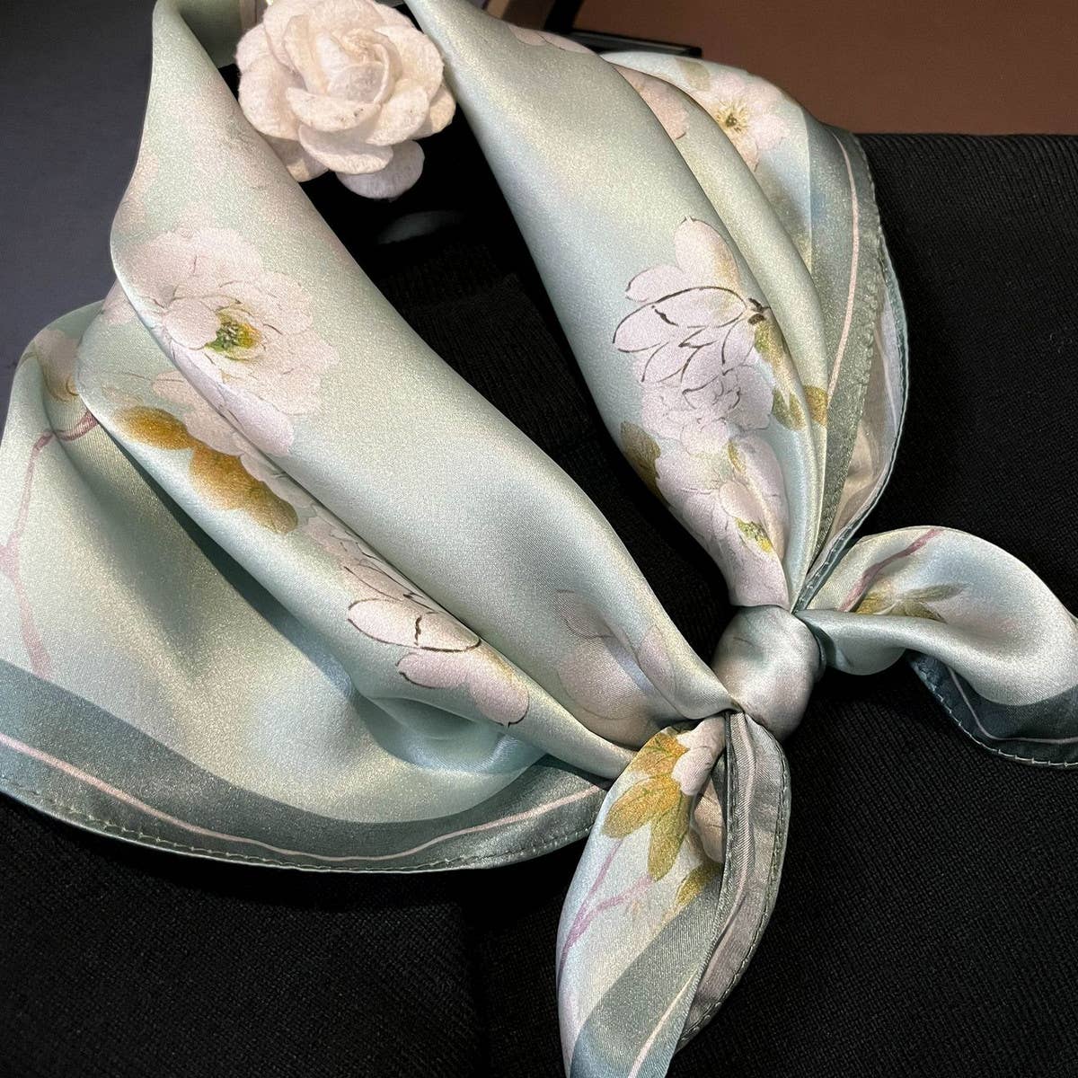 Mulberry Silk Scarf - Versatile Gift Square_CWASC0551