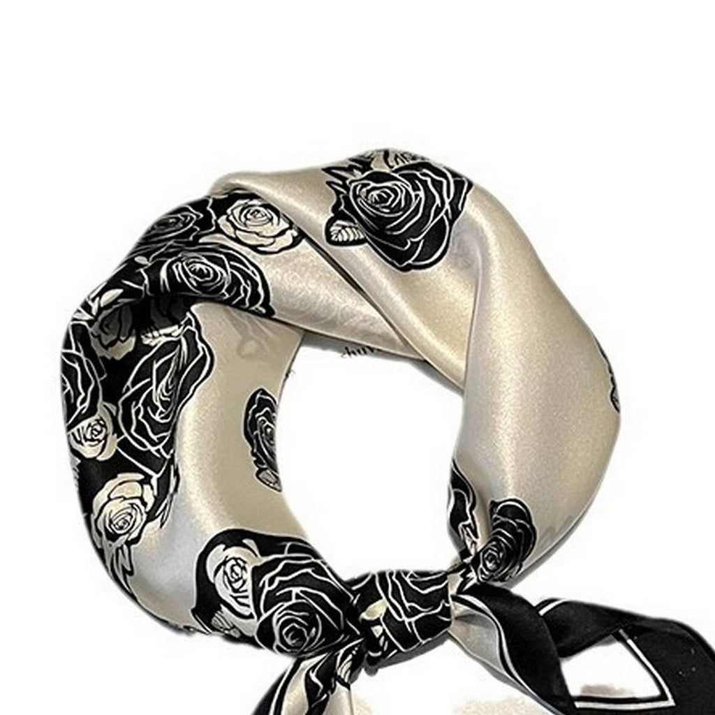 Silk Square Scarf - Mulberry Silk, Elegant Design_CWASC0536