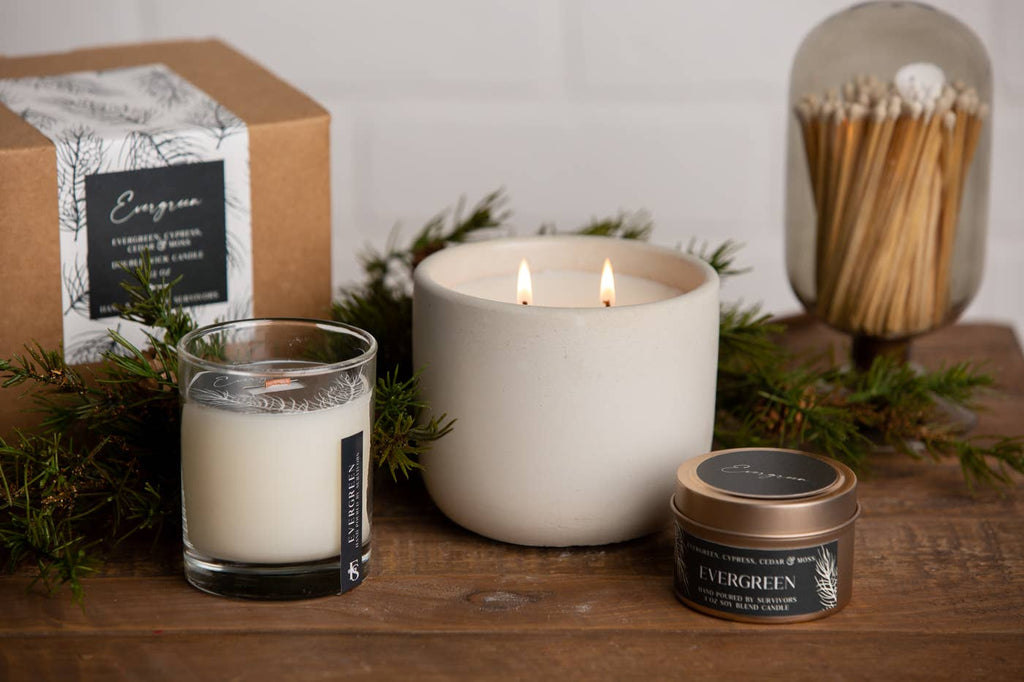Evergreen 4 oz Travel Tin Candle