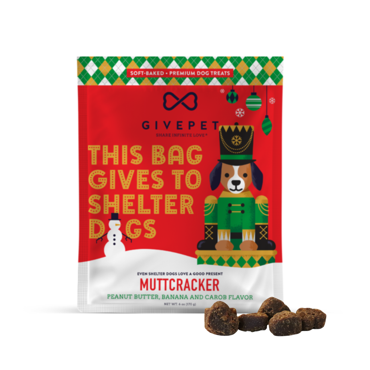 GivePet Muttcracker Holiday Dog Treats