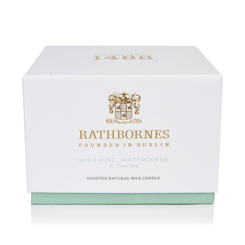 Wild Mint, Watercress & Thyme Scented Luxury Candle