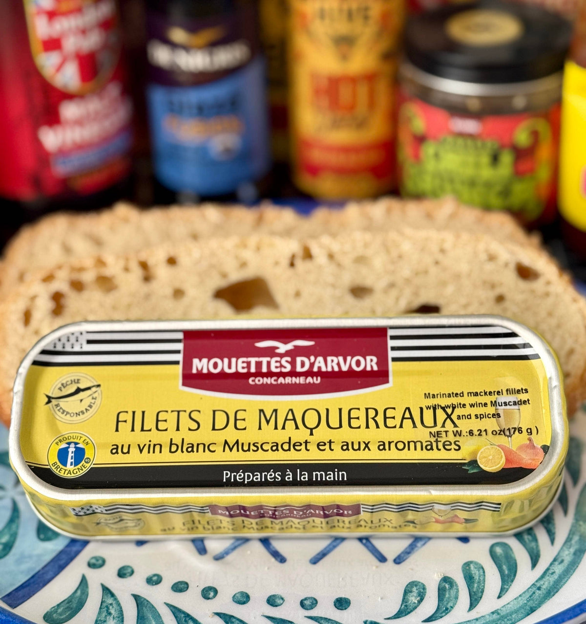 Mackeral Filet w/ White Wine, Mouettes d'Arvor