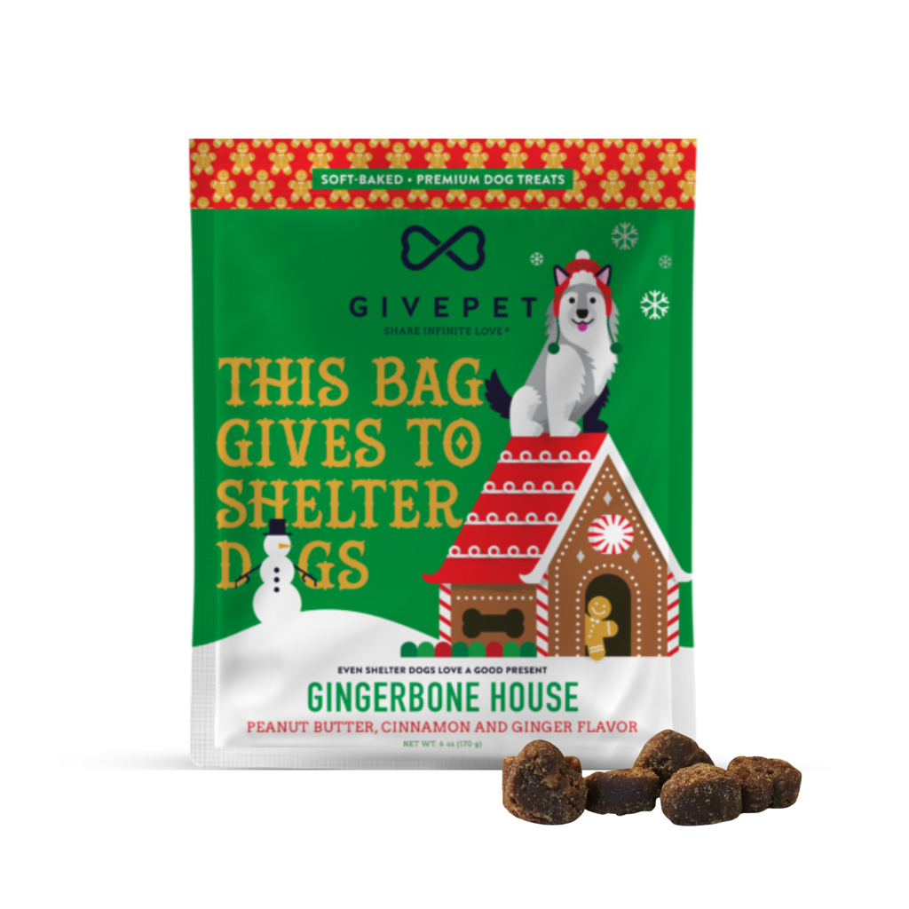 GivePet Gingerbone House Holiday Dog Treats