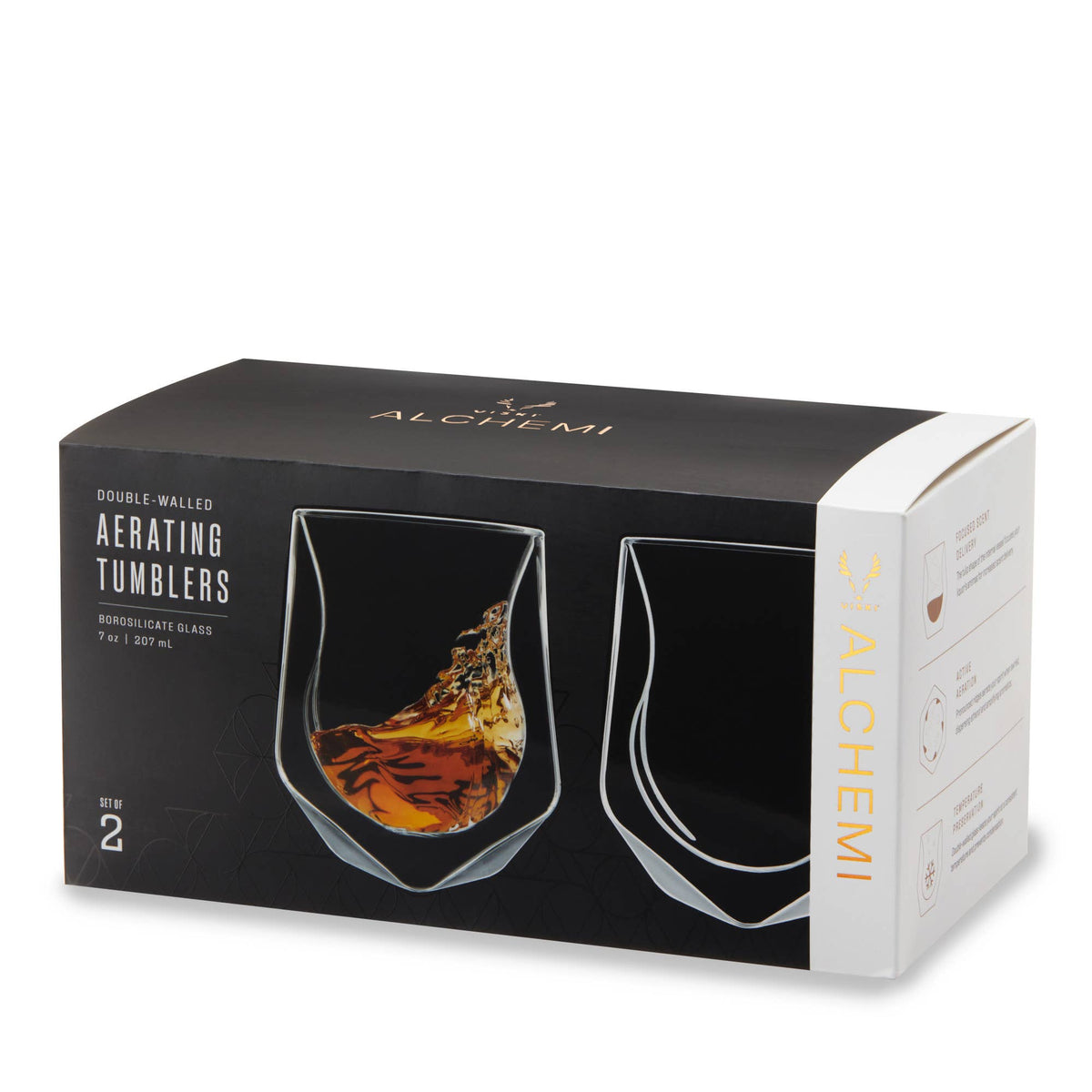 Alchemi™ Double Walled Aerating Tasting Glass Set of 2