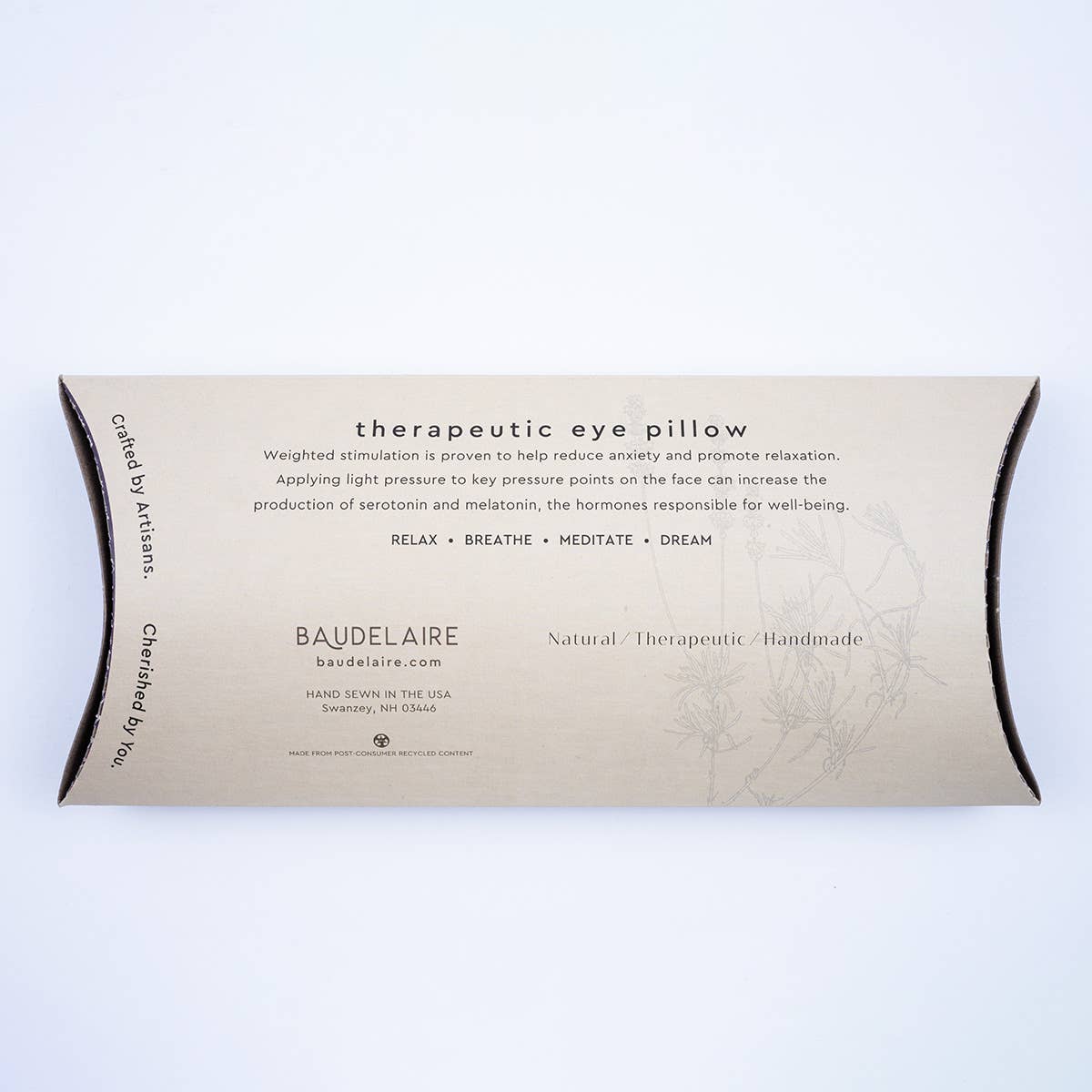 Indigo Palm Eye Pillow