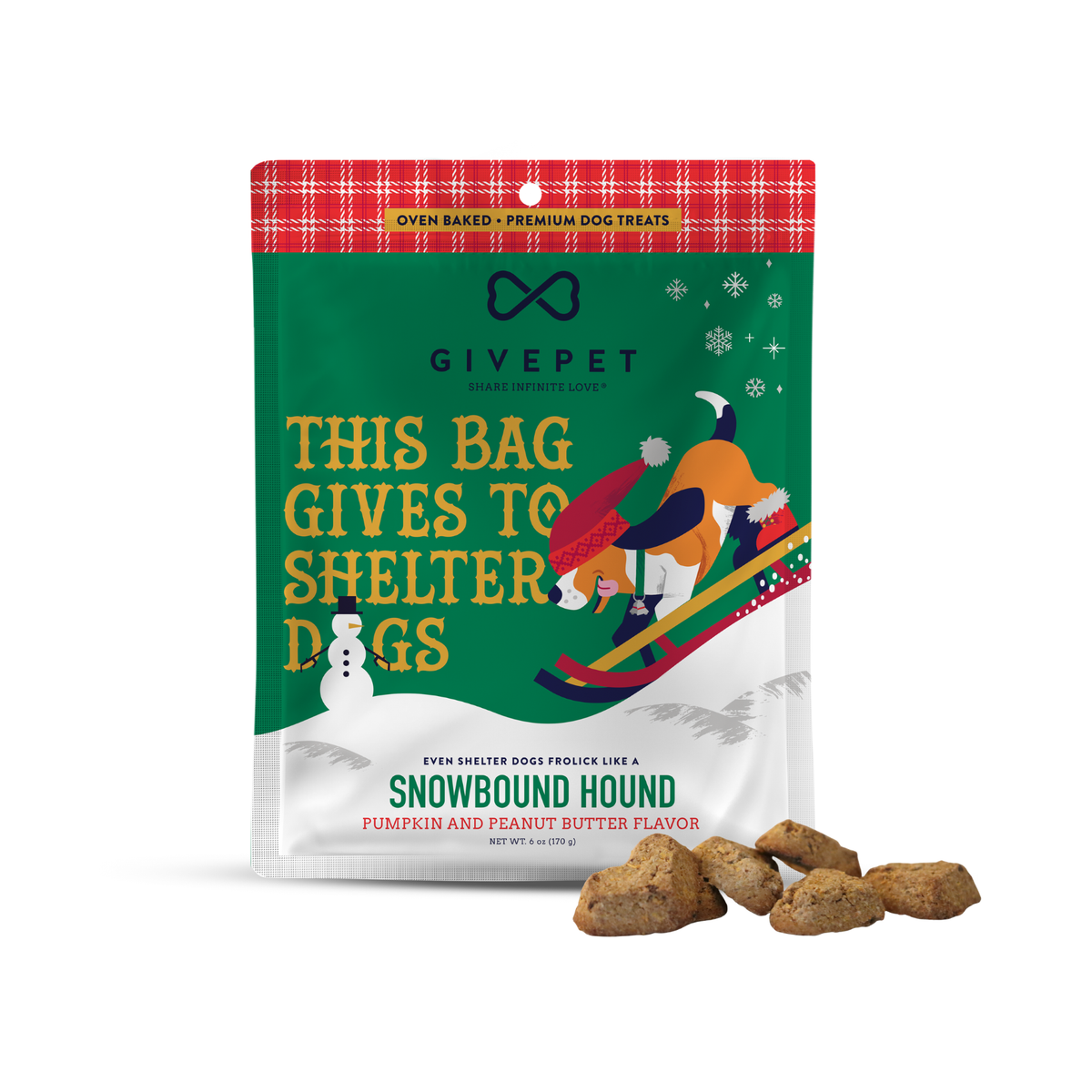 GivePet Snowbound Hound Holiday Dog Treat