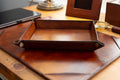 Cognac Leather Valet Tray