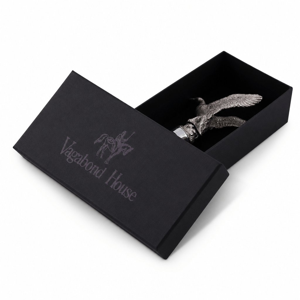 Pewter Flying Duck Bottle Stopper