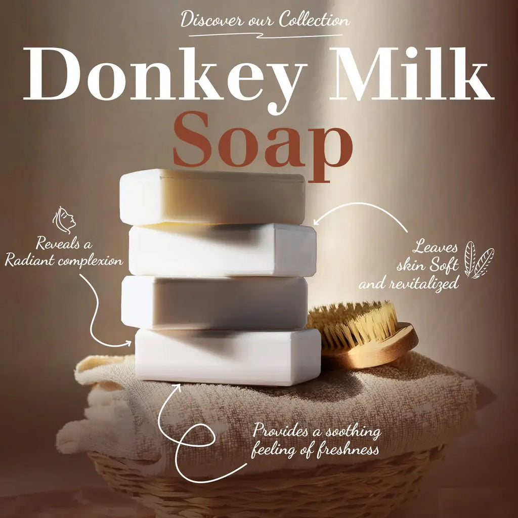 Pebble soap with rope - Donkey Milk 175g/6.17 oz