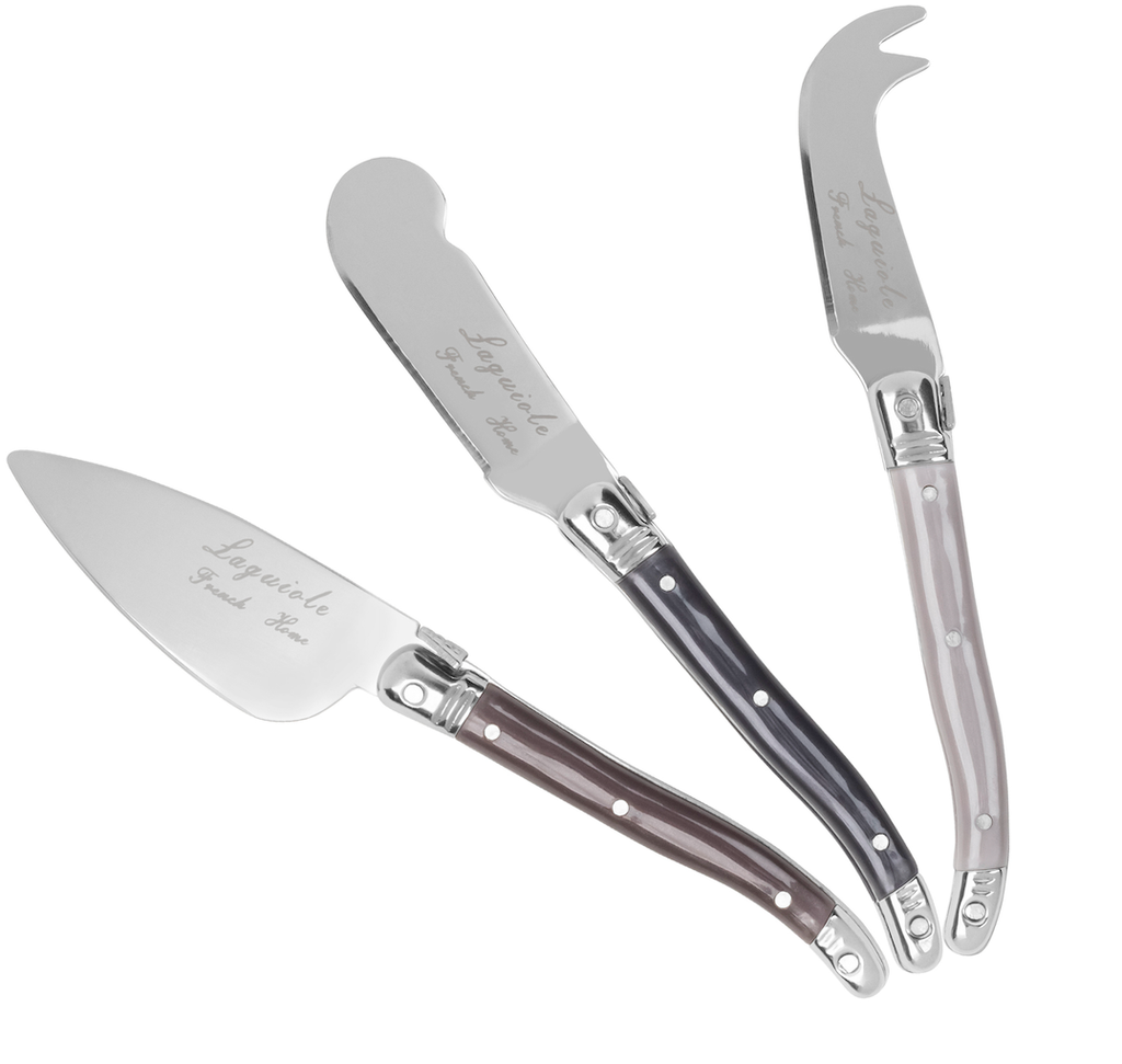 French Home 3 Piece Laguiole Cheese Knives - Warm Spice
