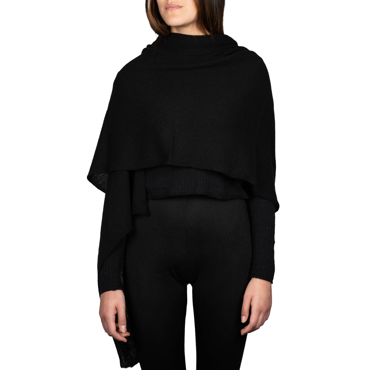 Benny Top - Classic pure cashmere stole for women: Rosa baby