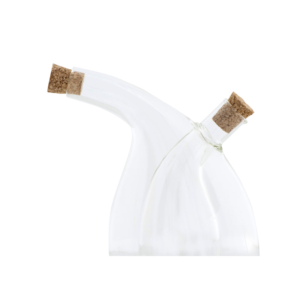 Oil and Vinegar Cruet with Cork Stoppers