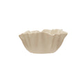 Stoneware Fluted Bowl, White
