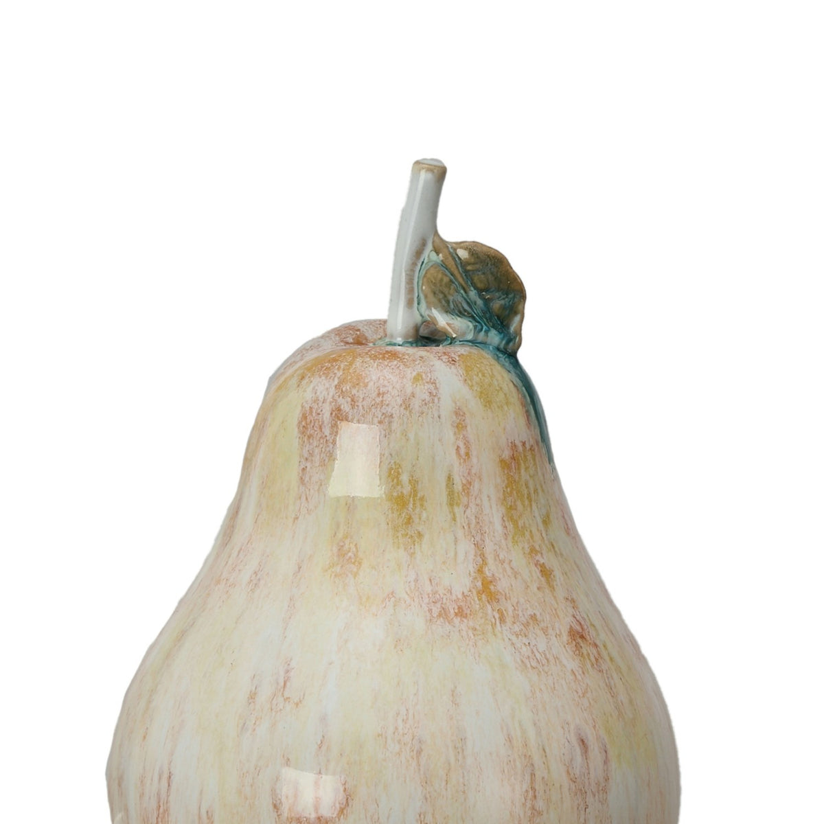 Stoneware Pear, Reactive Glaze