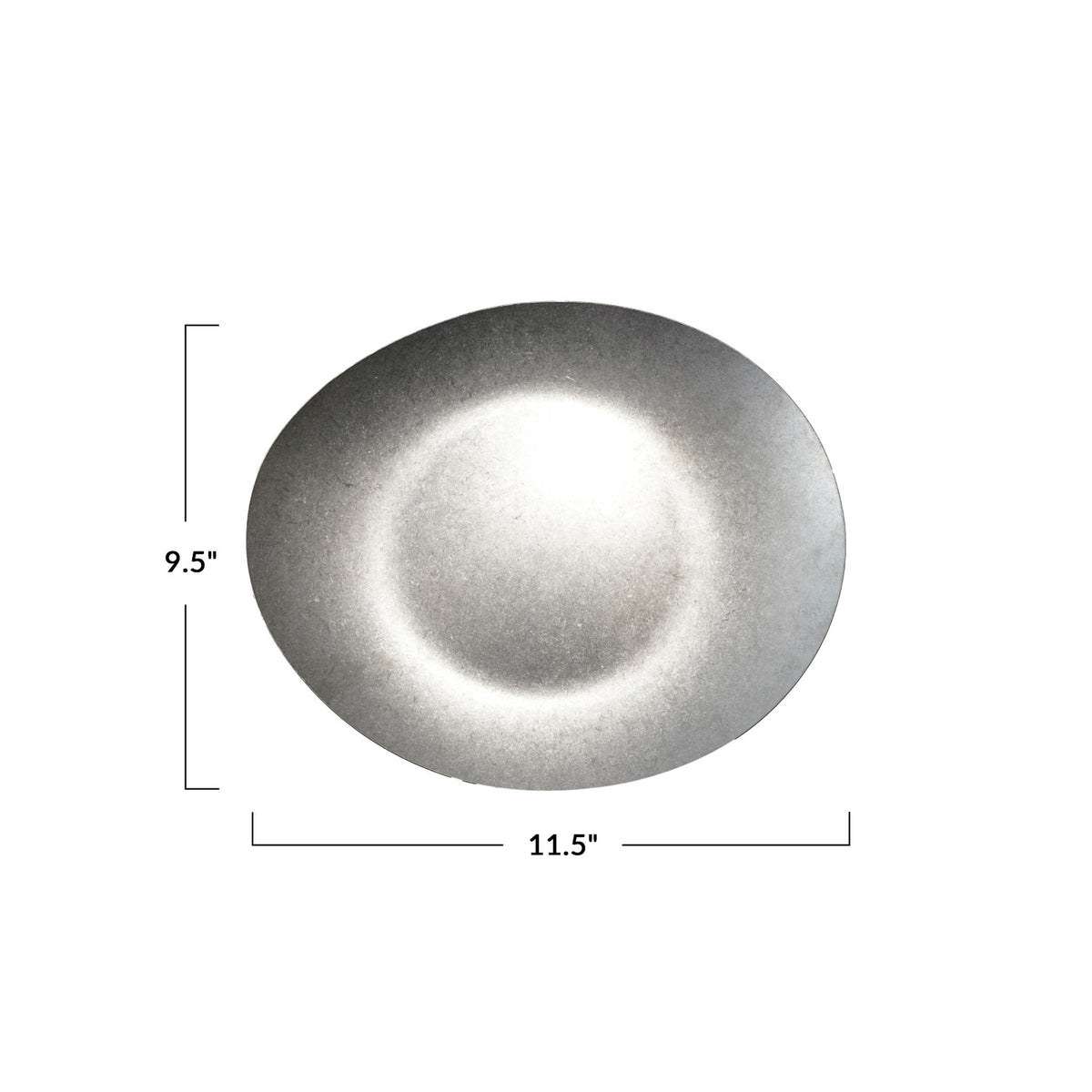 Stainless Steel Platter, Brushed Pewter Finish