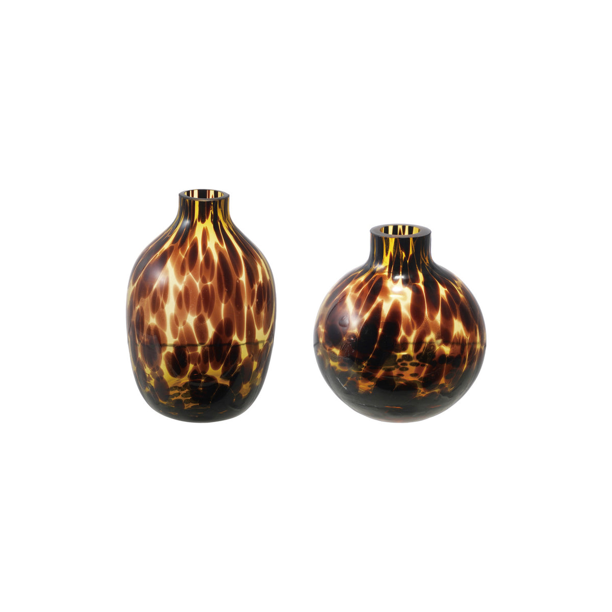 Tortoise Glass Vase, 2 Styles