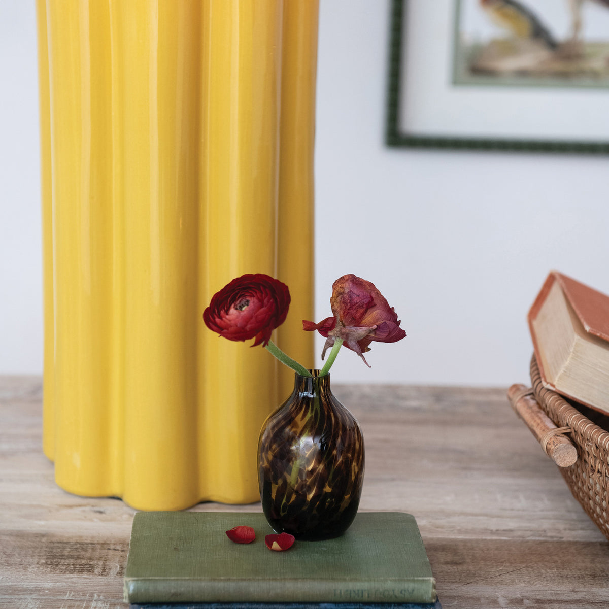 Tortoise Glass Vase, 2 Styles